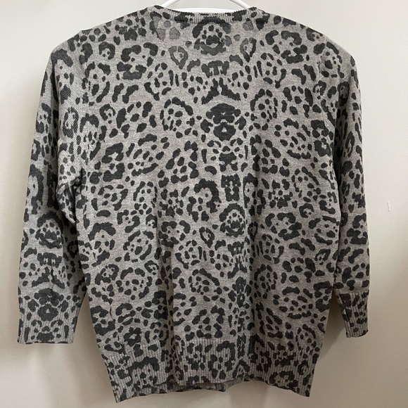 LINE Cheetah Print Cardigan - Picture 6 of 6